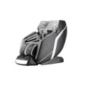 4D Deluxe Gray and Black Zero Gravity and Space Saving Faux Leather Heated Massage Chair with Sl-Track and Bluetooth