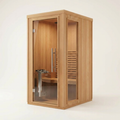 Traditional Home Sauna Built for Small Spaces, Cedar Construction, 6kW Heater, Compact Design