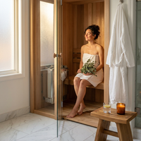 Logan 1 - Person Traditional Steam Sauna in Cedar — Lifestyle