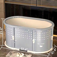 Portable Cold Plunge Tub Built for Ice Baths, Foldable Design, 6-Layer Insulation, 60-Minute Temp Hold