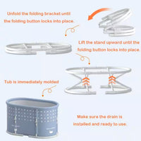 Portable Cold Plunge Tub Built for Ice Baths, Foldable Design, 6-Layer Insulation, 60-Minute Temp Hold